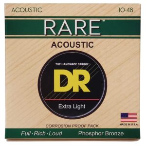 DR Strings Rare - Phosphor Bronze AcousticHex Core 10-48