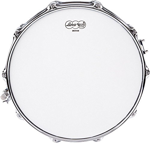 Ludwig LM400 Smooth Chrome Plated Aluminum 5 x 14 Inches Snare Drum with Imperial Lugs and Supra-Phonic Strainer