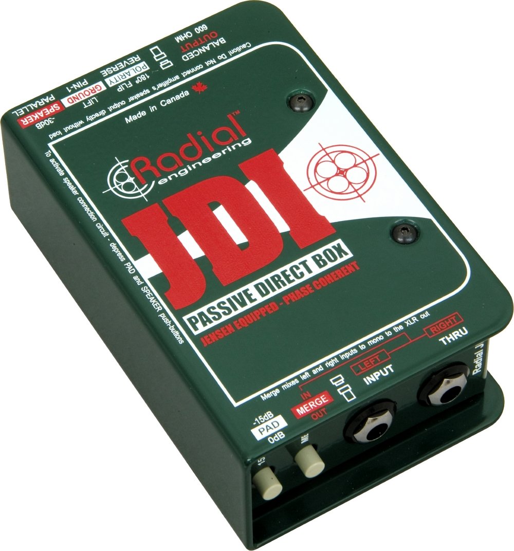 Radial Engineering R8001010JDI Single-Channel Passive Direct Box with Jensen Transformer