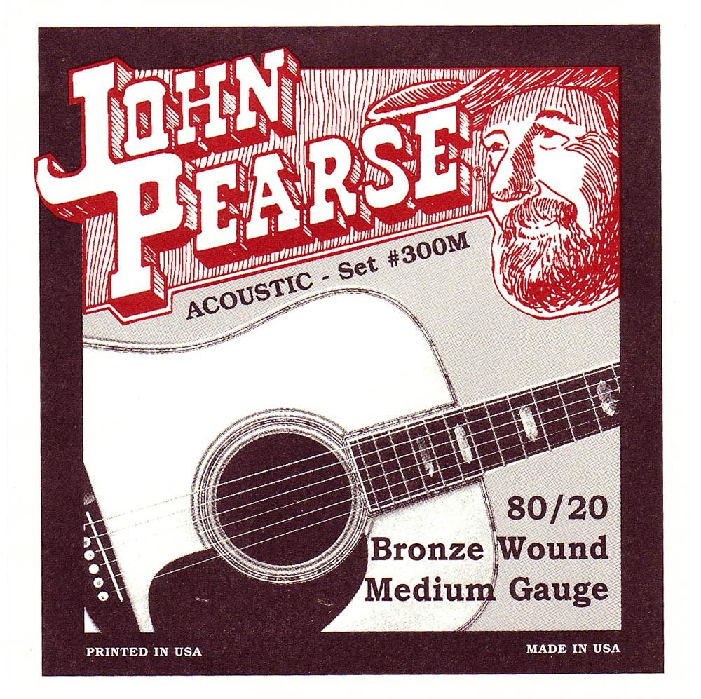 John Pearse 300M 80/20 Bronze Acoustic Guitar Strings (Standard)