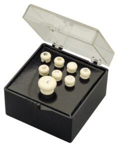 martin bridge and end pin set, white with tortoise inlay