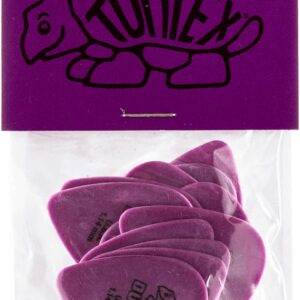 Dunlop Tortex Standard 1.14mm Purple Guitar Pick, 12 Pack