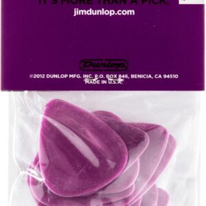 Dunlop Tortex Standard 1.14mm Purple Guitar Pick, 12 Pack