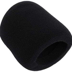 OnStage Foam Ball-Type Microphone Windscreen, Black