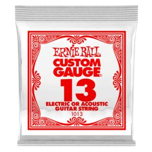 ernie ball nickel plain single guitar string .013 gauge 6-pack