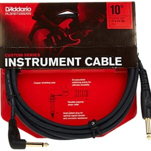 D'Addario Accessories Cable, Black, 10 feet (PW-GRA-10)