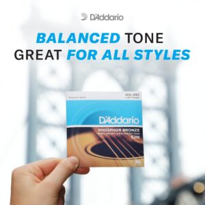 D'Addario Acoustic Bass Guitar Strings - Acoustic Bass Strings - Phosphor Bronze - EPBB170 - Acoustic Bass Guitar 4 String Set - ‎45-100 Gauge - 1 Pack