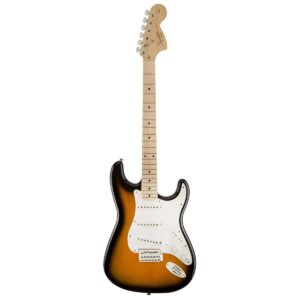 squier by fender affinity stratocaster beginner electric guitar - maple fingerboard, 2-color sunburst