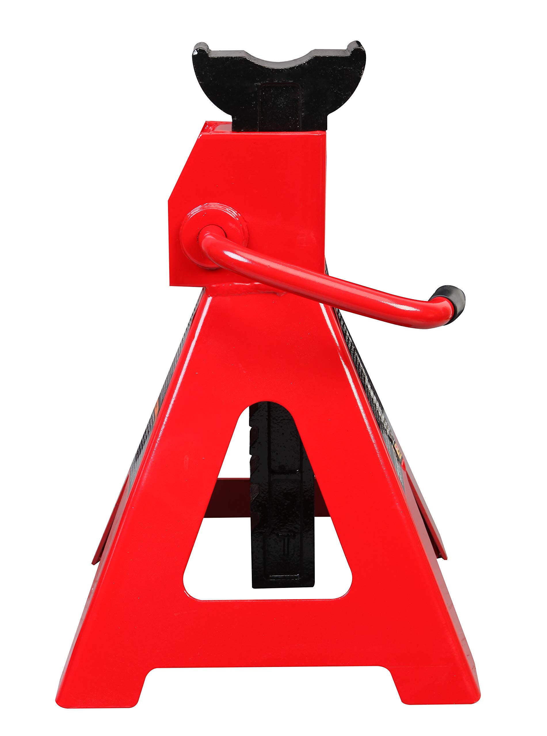 BIG RED T41202 Torin Steel Jack Stands: 12 Ton (24,000 lb) Capacity, Red, 1 Pair