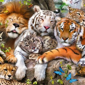 Ravensburger Big Cat Nap | 200 Piece Jigsaw Puzzle for Kids | Every Piece is Unique | Engage in Family Fun | FSC Certified