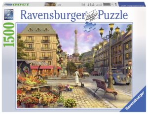 ravensburger vintage paris 1500 piece jigsaw puzzle for adults - experience softclick technology premium quality materials | anti-glare surface | ideal gift for puzzle enthusiasts