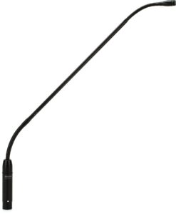 shure mx418/c cardioid condenser microphone, 18" gooseneck with attached xlr preamp, shock & flange mount, snap-fit foam windscreen