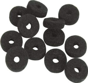 fender black strap button felt washers