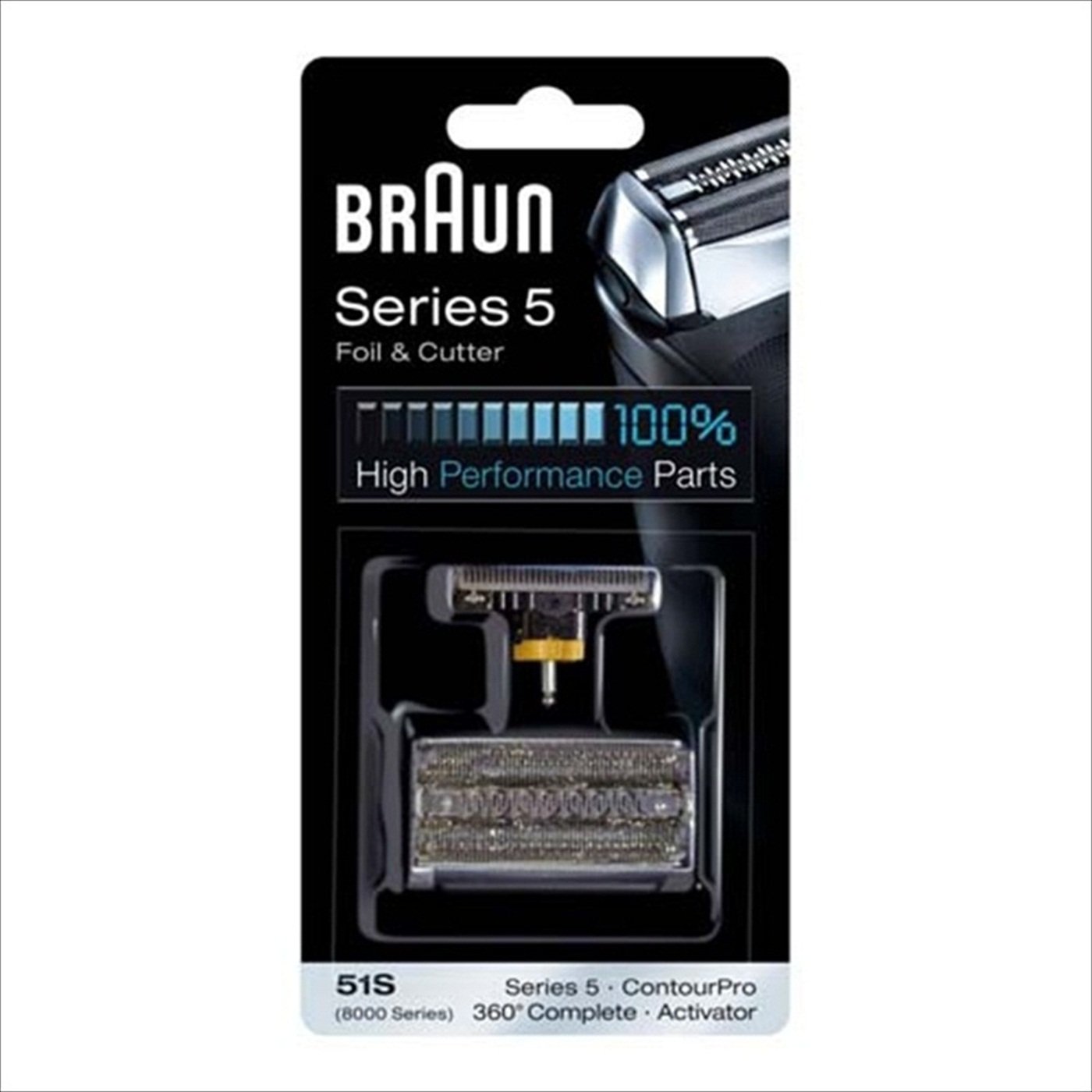 Braun 8000 Activator Combi-Pack Foil and Cutterblock Replacement Parts for Braun's Activator Razor Models 8595 and 8585