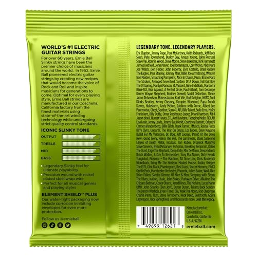 Ernie Ball 7-String Regular Slinky Nickel Wound Electric Guitar Strings, 10-56 Gauge (P02621)