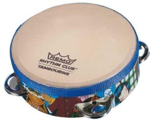 remo rh-2106-00 rhythm club tambourine - rhythm kids, 6"