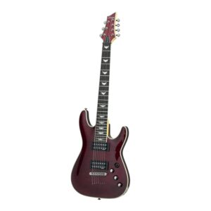 schecter omen extreme-7 electric guitar - black cherry