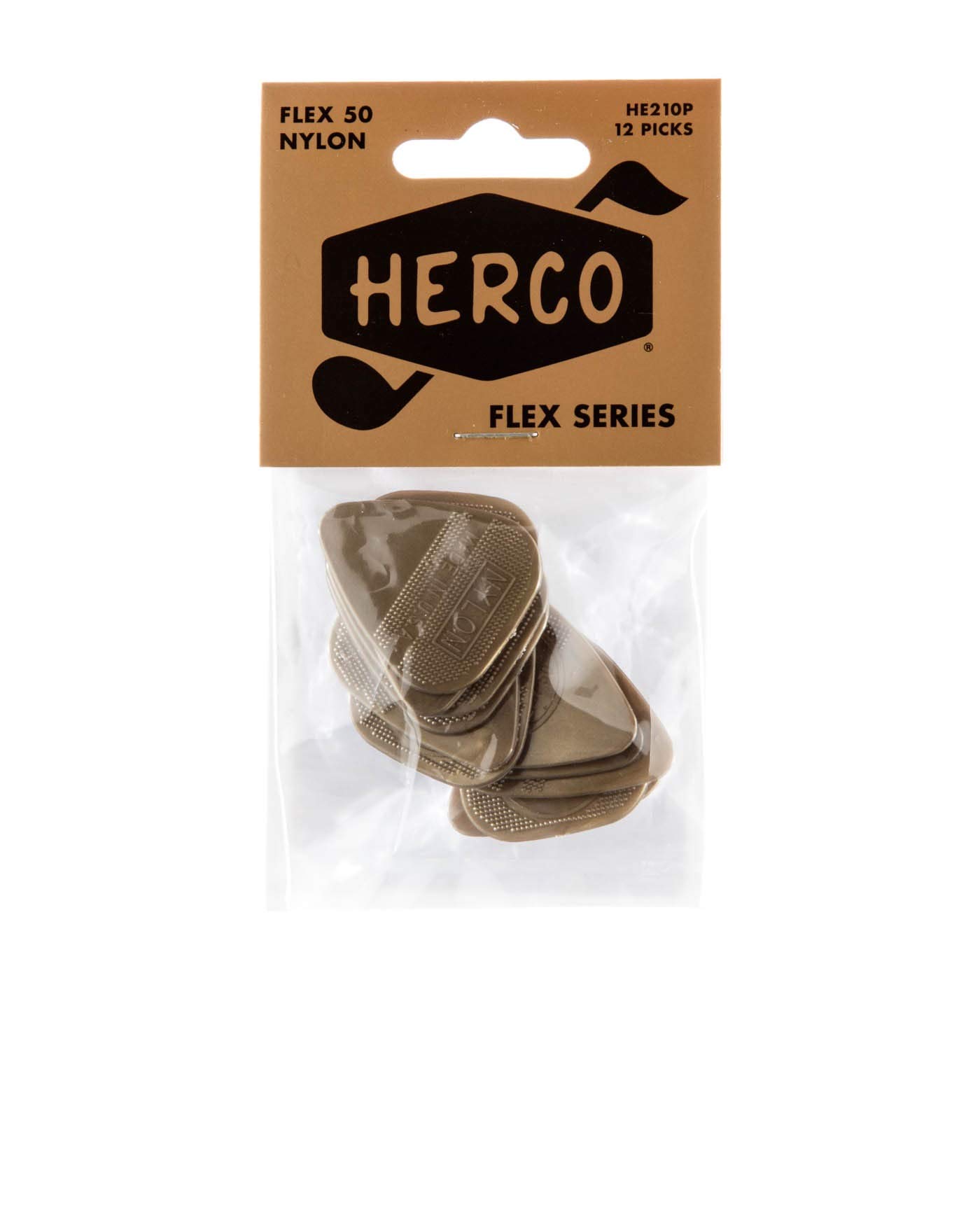 Dunlop HE210P Herco .50 Nylon Flex Picks (12 Picks)