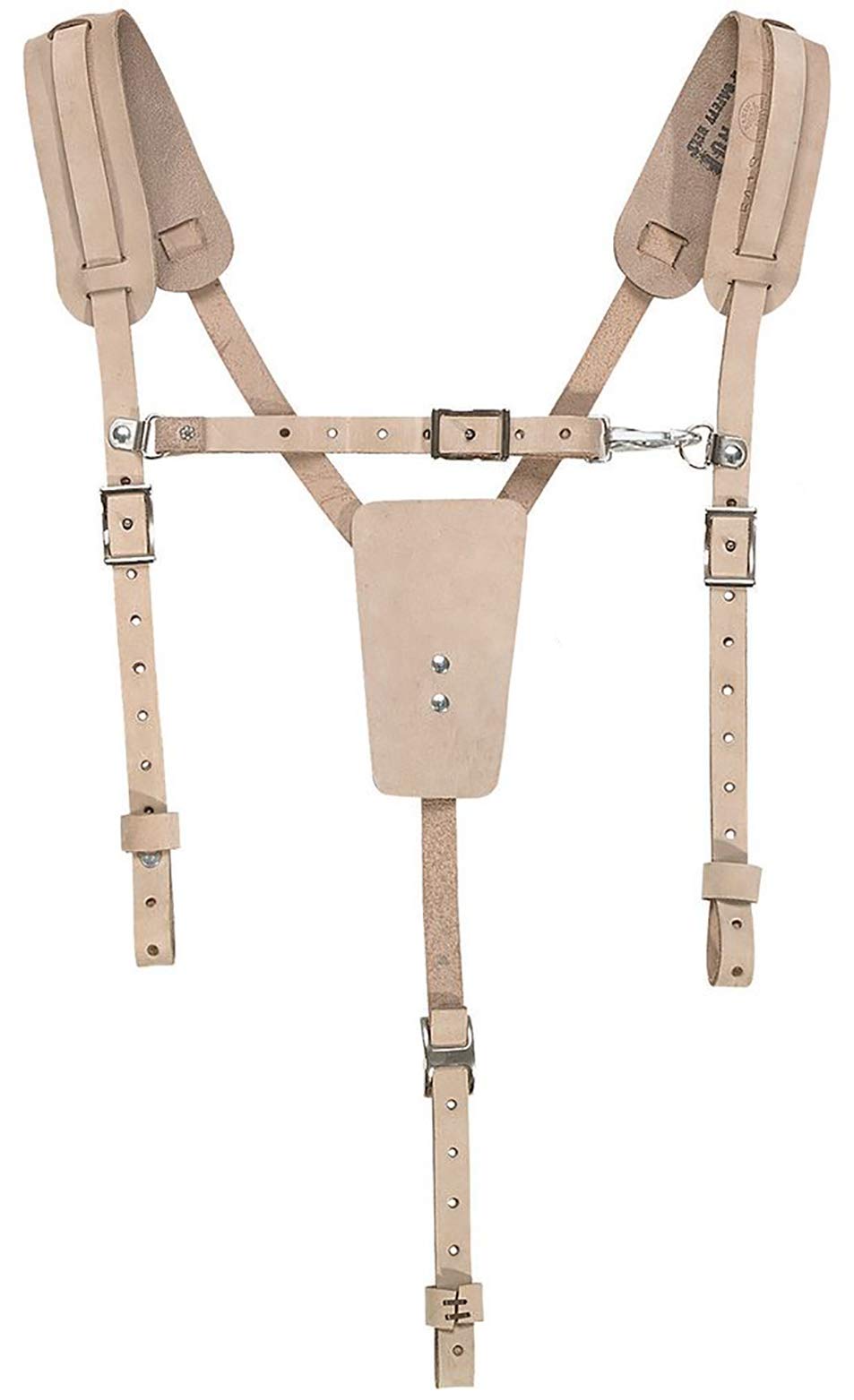 Klein Tools 5413 Soft Leather Work Belt Suspenders