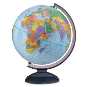 replogle globes traveler globe, 12-inch, blue, multi