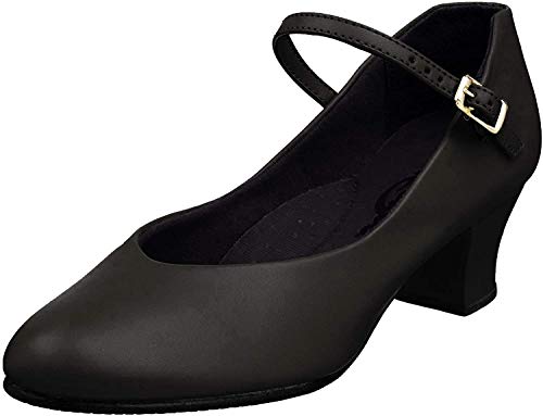 Capezio Women's Jr. Footlight Character Shoe,Black,7.5 M US