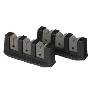 seachoice 3-rod storage holder, black, abs plastic