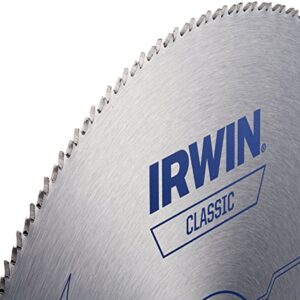 Irwin Tools IRWIN 10-Inch Miter Saw Blade, Classic Series, Steel Table (11870)