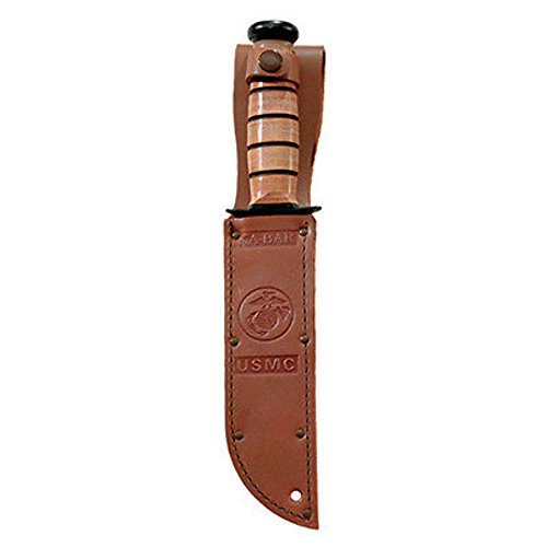 Kabar USMC Fighting/Util 7" with Sheath Brown