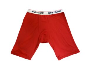 safetgard mens large compression short (red)