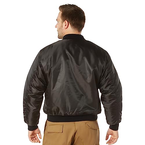 Rothco MA-1 Flight Jacket, L, Black