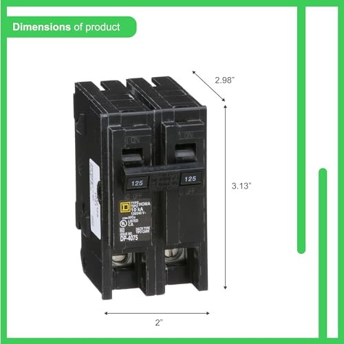 Square D - HOM2125CP Homeline 125-Amp Two-Pole Circuit Breaker