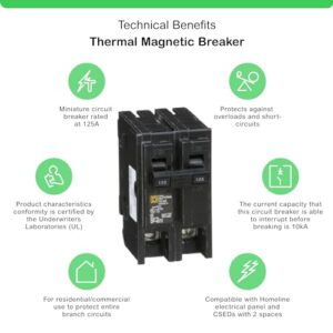 Square D - HOM2125CP Homeline 125-Amp Two-Pole Circuit Breaker