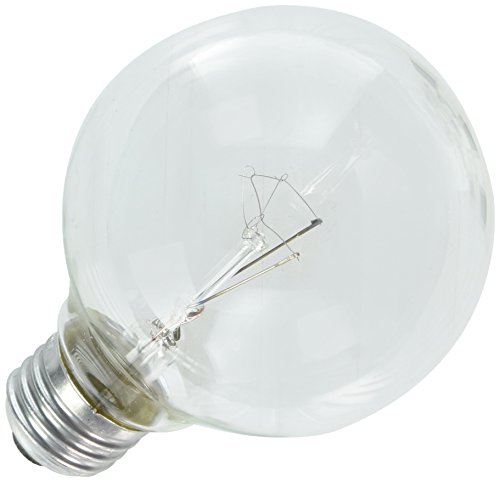 Westinghouse 0311900, 40 Watt, 120 Volt Clear Incand G25 Light Bulb, 1500 Hour 365 Lumen