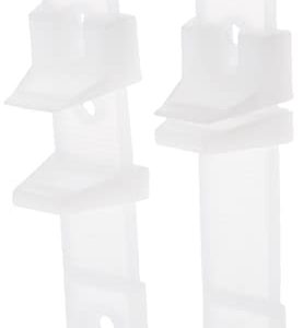 Prime-Line N 6564 Self-Adjusting By-Pass Door Bottom Guide (2 Pack)