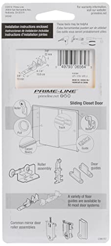 Prime-Line N 6564 Self-Adjusting By-Pass Door Bottom Guide (2 Pack)