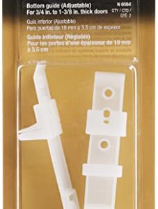 Prime-Line N 6564 Self-Adjusting By-Pass Door Bottom Guide (2 Pack)