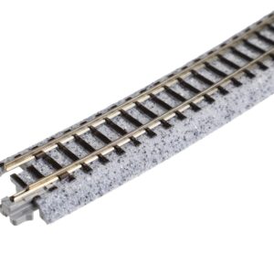 Kato USA Model Train Products Unitrack, 718mm (28 1/4") Radius 15-Degree Curve Track (4-Piece)