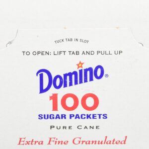 DOMINO SUGAR PACKETS - 100/ 3.54g Packs