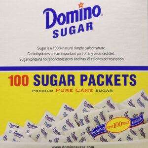 DOMINO SUGAR PACKETS - 100/ 3.54g Packs