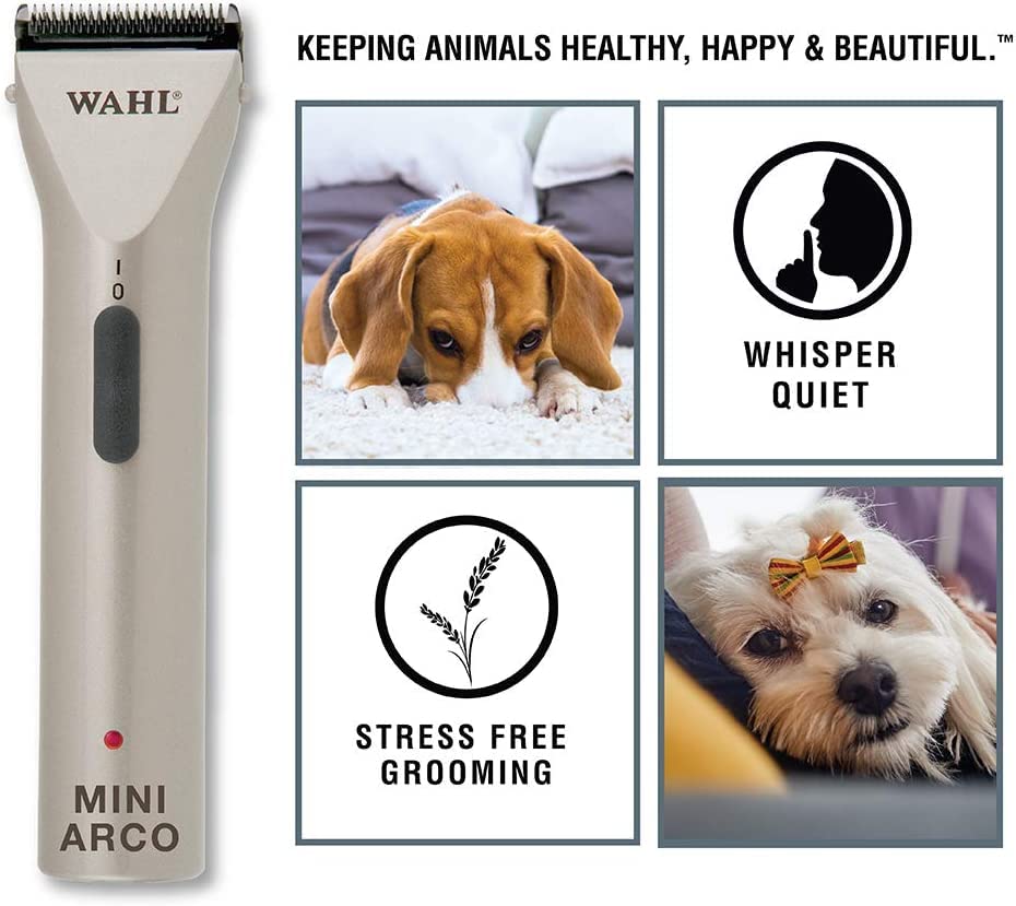 Wahl Professional Animal MiniArco Corded/Cordless Pet, Dog, Cat, and Horse Trimmer Kit