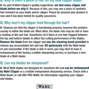 Wahl Professional Animal Competition Series Detachable Blade - 15/64-Inch Cut Length, 5F Full Coarse (2372-100)