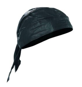 lambskin leather skull cap