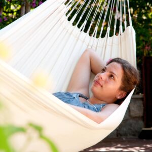 LA SIESTA® Modesta Latte - Organic Cotton Single Classic Hammock