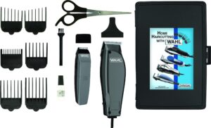 wahl clipper corp pro 14 piece styling kit with hair clipper and beard trimmer for total body grooming - model 79450, chrome