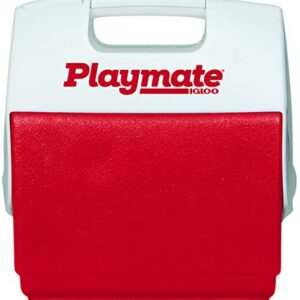 Igloo Red/White, Playmate Pal 7 Quart Personal Sized Cooler, 11.75 x 8.25 x 12-Inch, 7 Qt