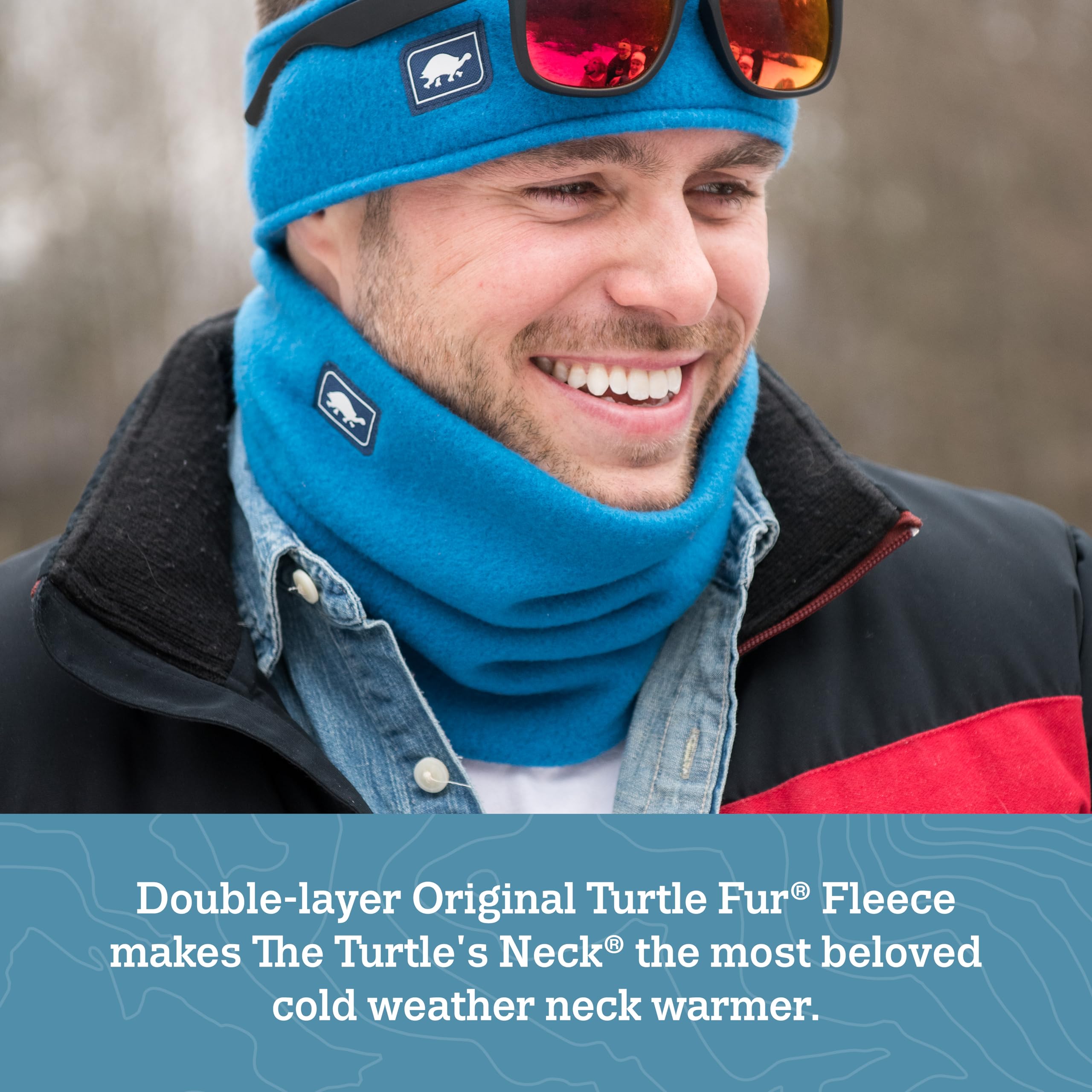 Original Turtle Fur Fleece The Turtle's Neck Warmer, Black