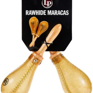 Latin Percussion LP393-RH Salsa Rawhide Maracas Nat'Rl