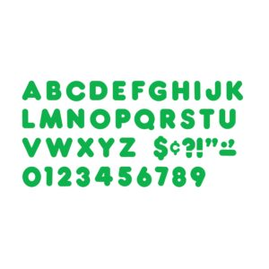 TREND enterprises, Inc. Green 4" Casual Uppercase Ready Letters