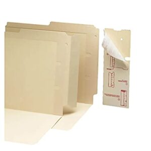 Smead Folder End Tab Converter, Reinforced 8" High Tab, Letter/Legal, Manila, 500 per Box (68080)