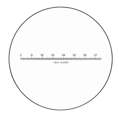 Valeant Pharmaceuticals (Bausch & Lomb) 813437 Glass Inch Scale, 3/4", 0.005 Intervals